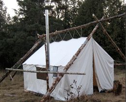 External Pole Frame Tent