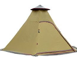 DANCHEL Outdoor Tipi 5-6 Person Waterproof Teepee Tent