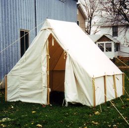 Small White Canvas Wall Tent