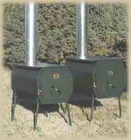 Two Octogon Stoves